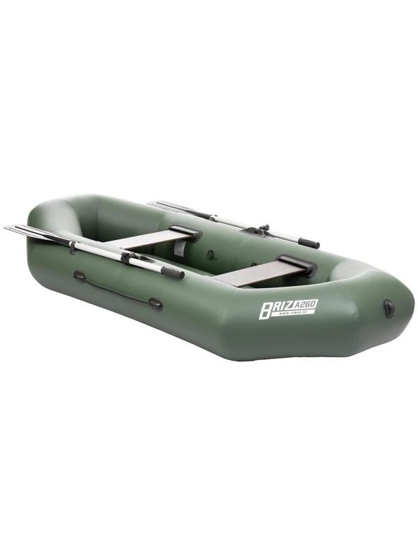 Лодка «Бриз А260», надувное дно, цвет зелёный