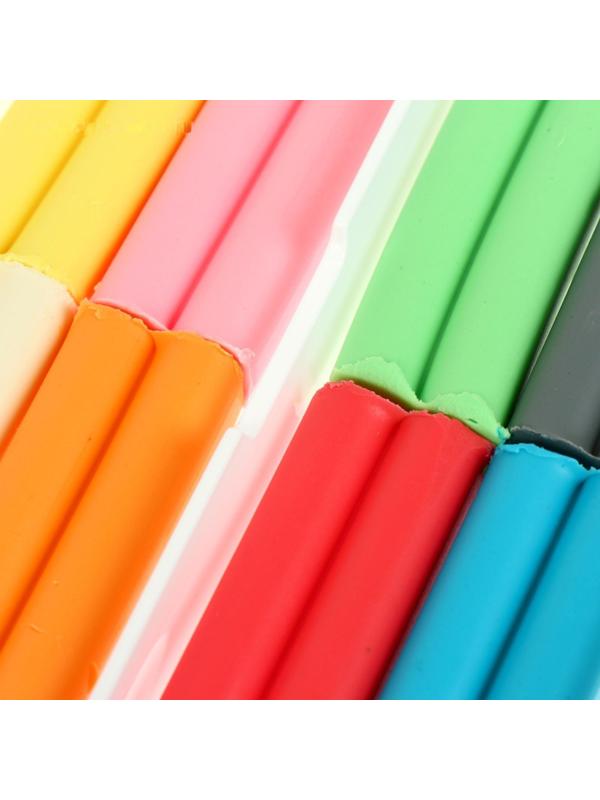 Пластилин мягкий (восковой), 8 цветов, 120 г, 