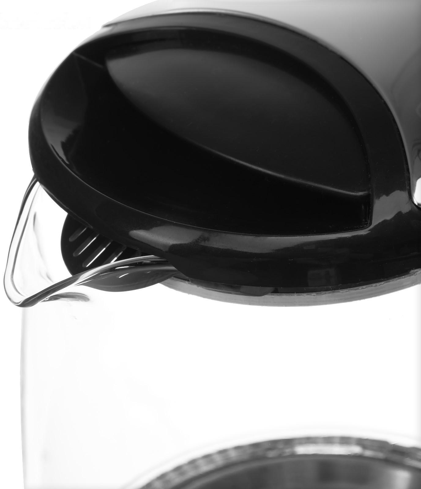 Чайник электрический Sakura SA-2722BK, стекло, 2.2 л, 1800 Вт, подсветка, серебристый