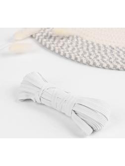 Резинка бельевая, 8 мм, 10 ± 1 м, цвет белый