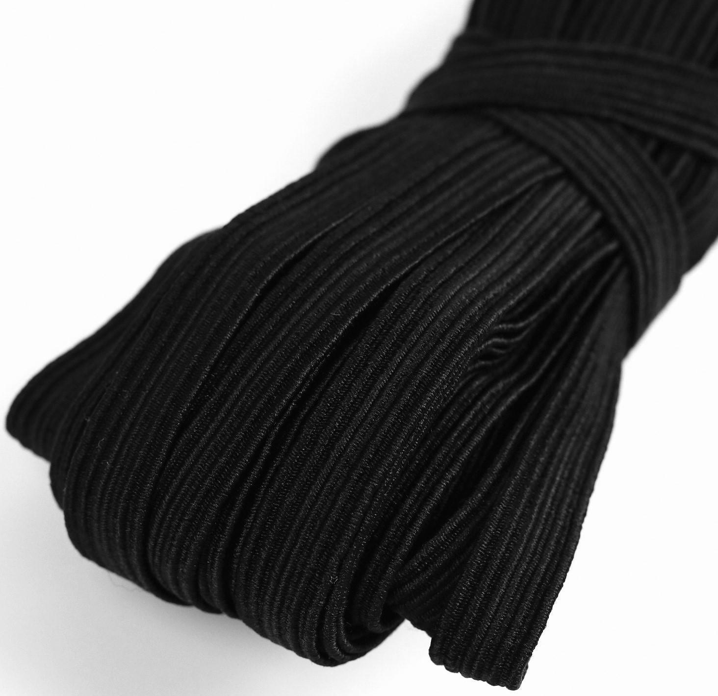 Резинка бельевая, 8 мм, 10 ± 1 м, цвет чёрный