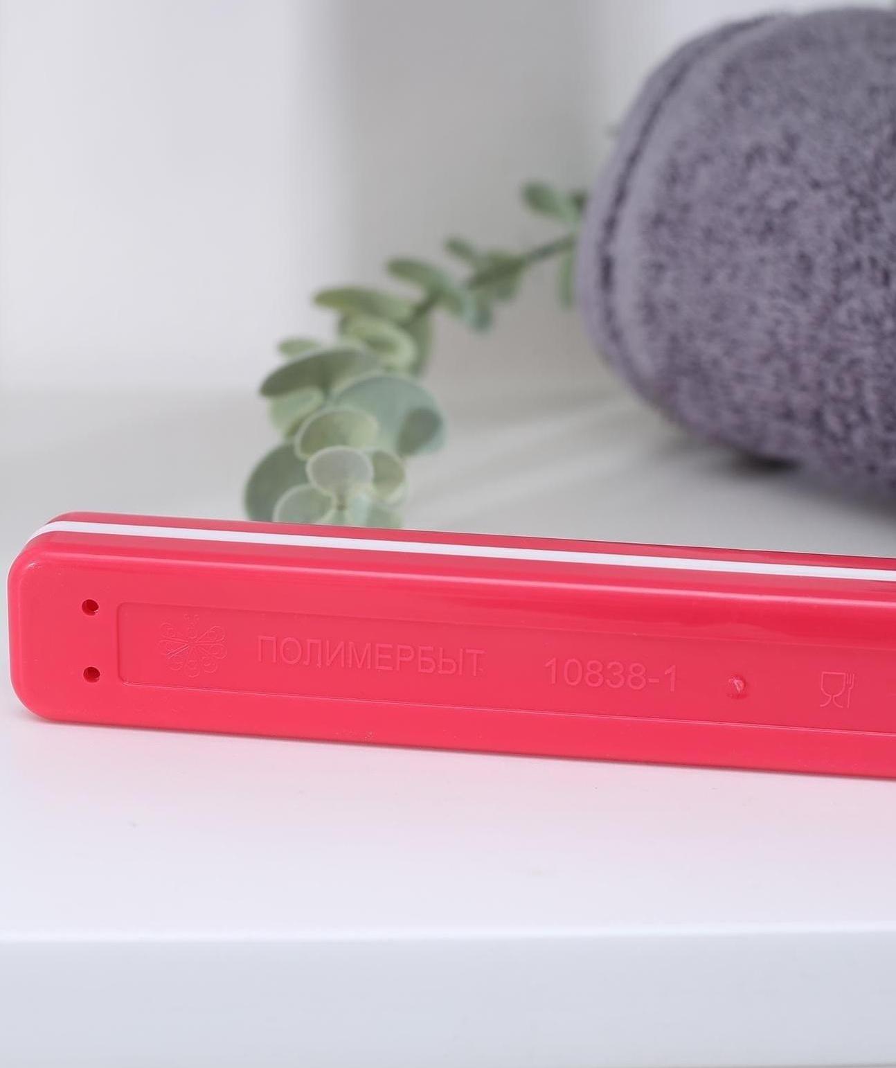 Футляр для зубной щётки, 20 см, цвет МИКС