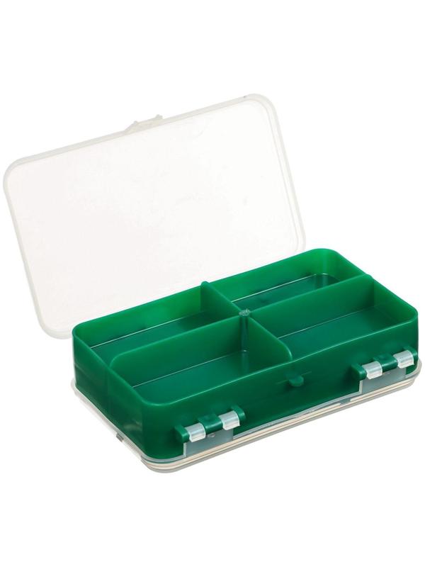 Коробочка для оснастки YUGANA двухсторонняя, 14 x 8 x 4 см, цвет зелёный