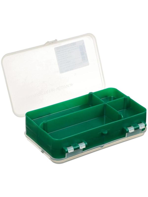 Коробочка для оснастки YUGANA двухсторонняя, 14 x 8 x 4 см, цвет зелёный