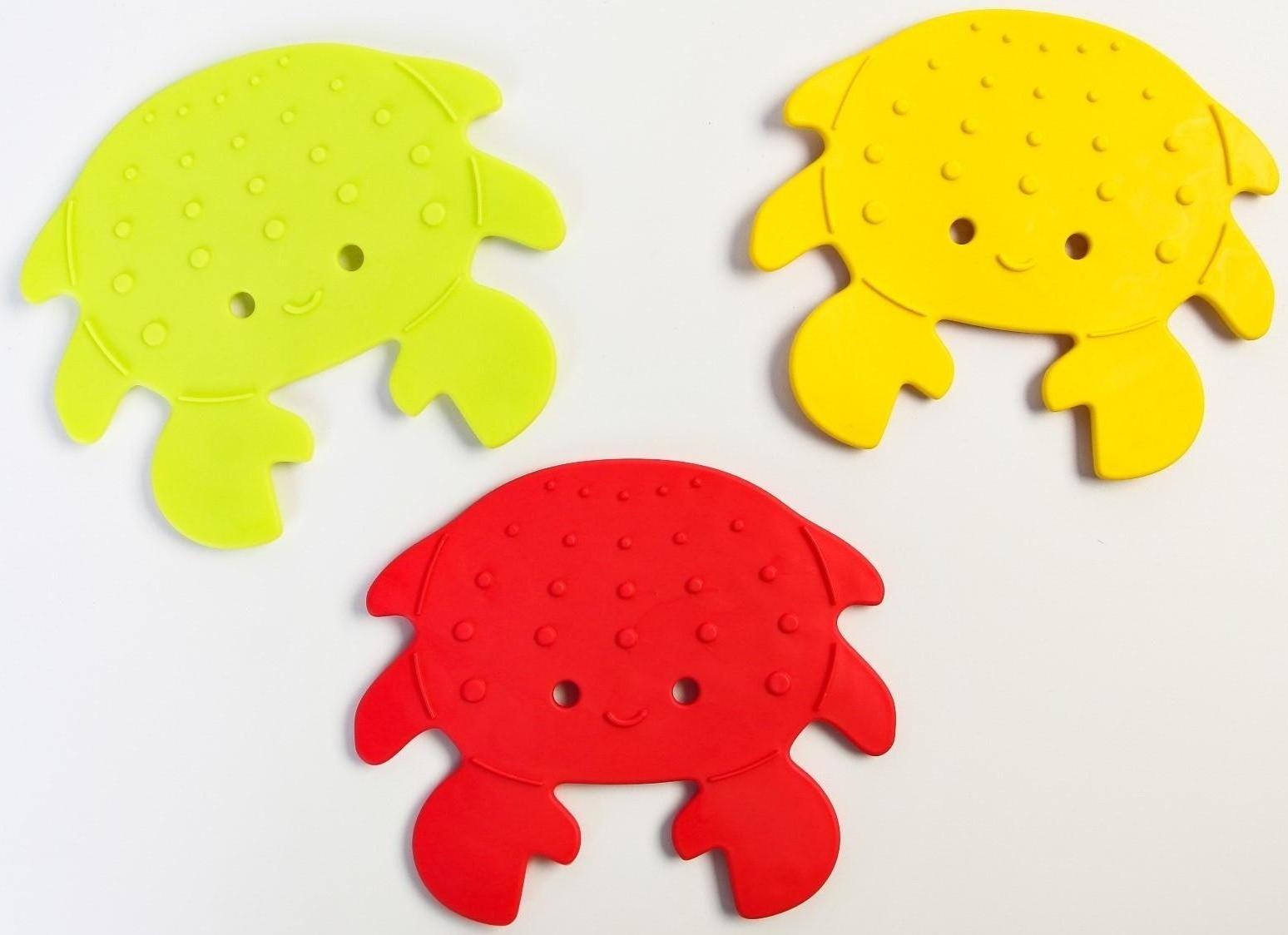 Набор антискользящих мини-ковриков для ванны 12 шт., цвет МИКС