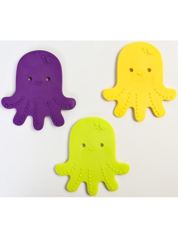 Набор антискользящих мини-ковриков для ванны 12 шт., цвет МИКС