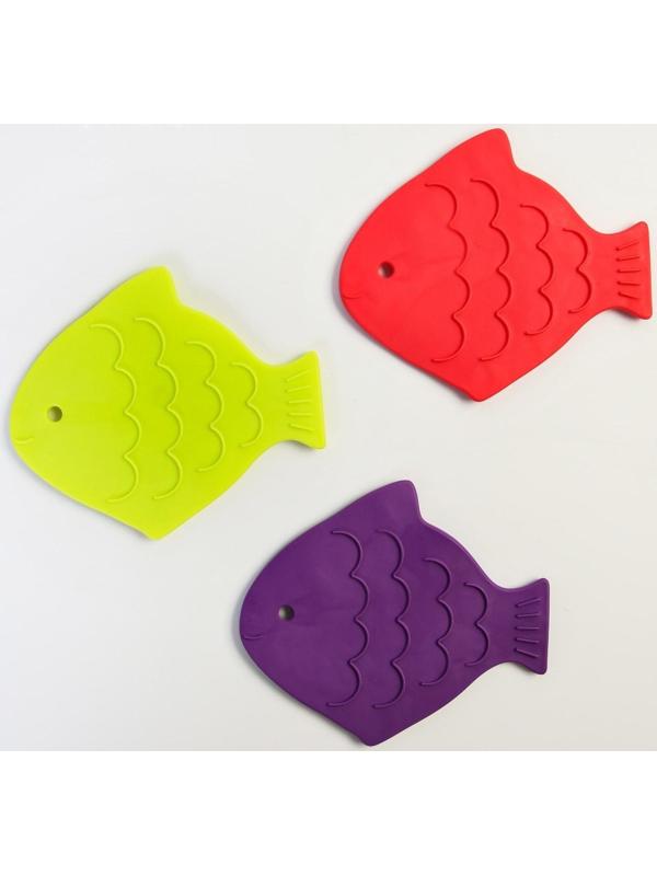 Набор антискользящих мини-ковриков для ванны 12 шт., цвет МИКС