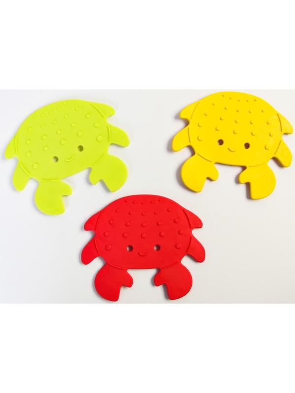 Набор антискользящих мини-ковриков для ванны 12 шт., цвет МИКС