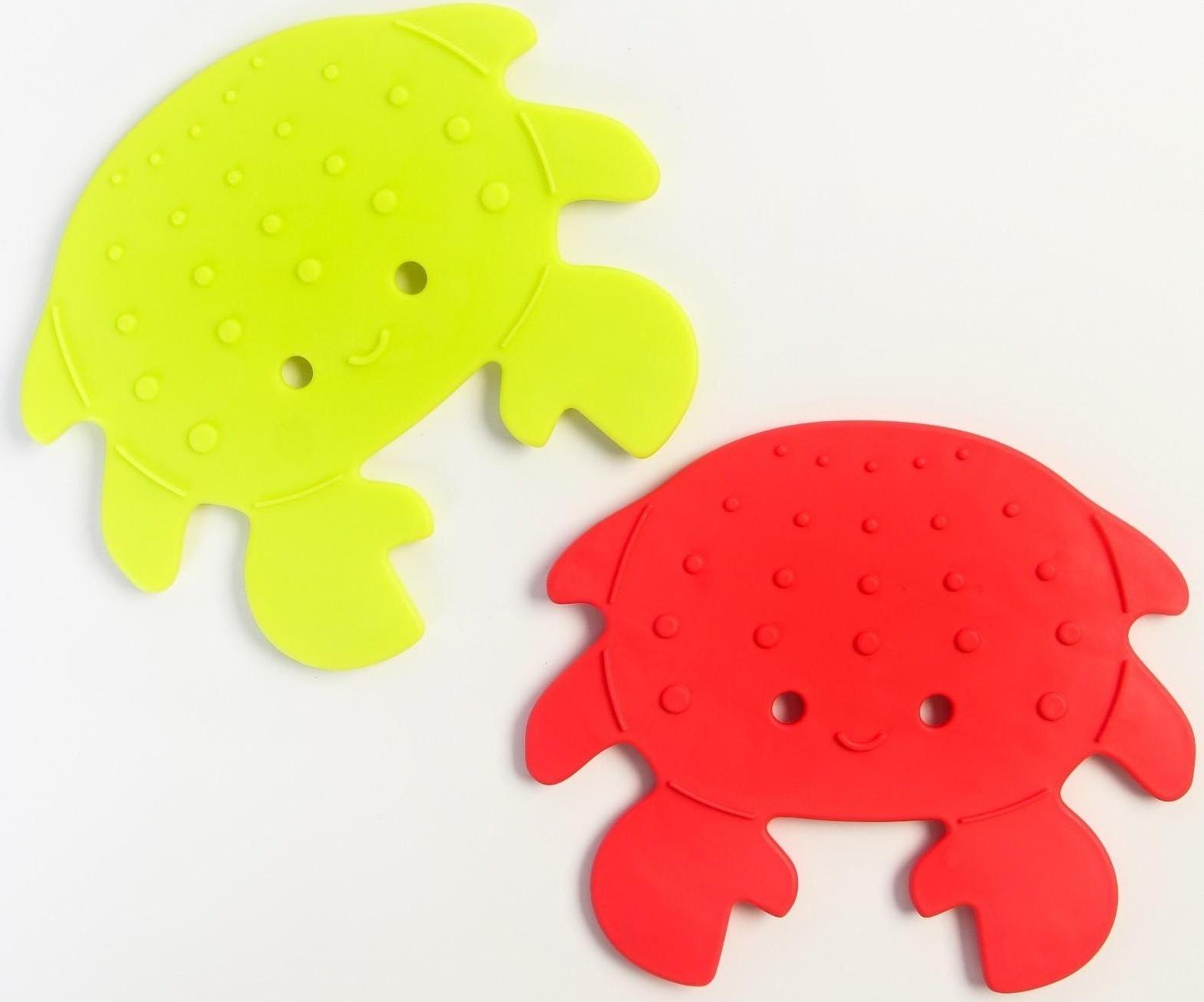 Набор антискользящих мини - ковриков для ванны 8 шт., цвет МИКС