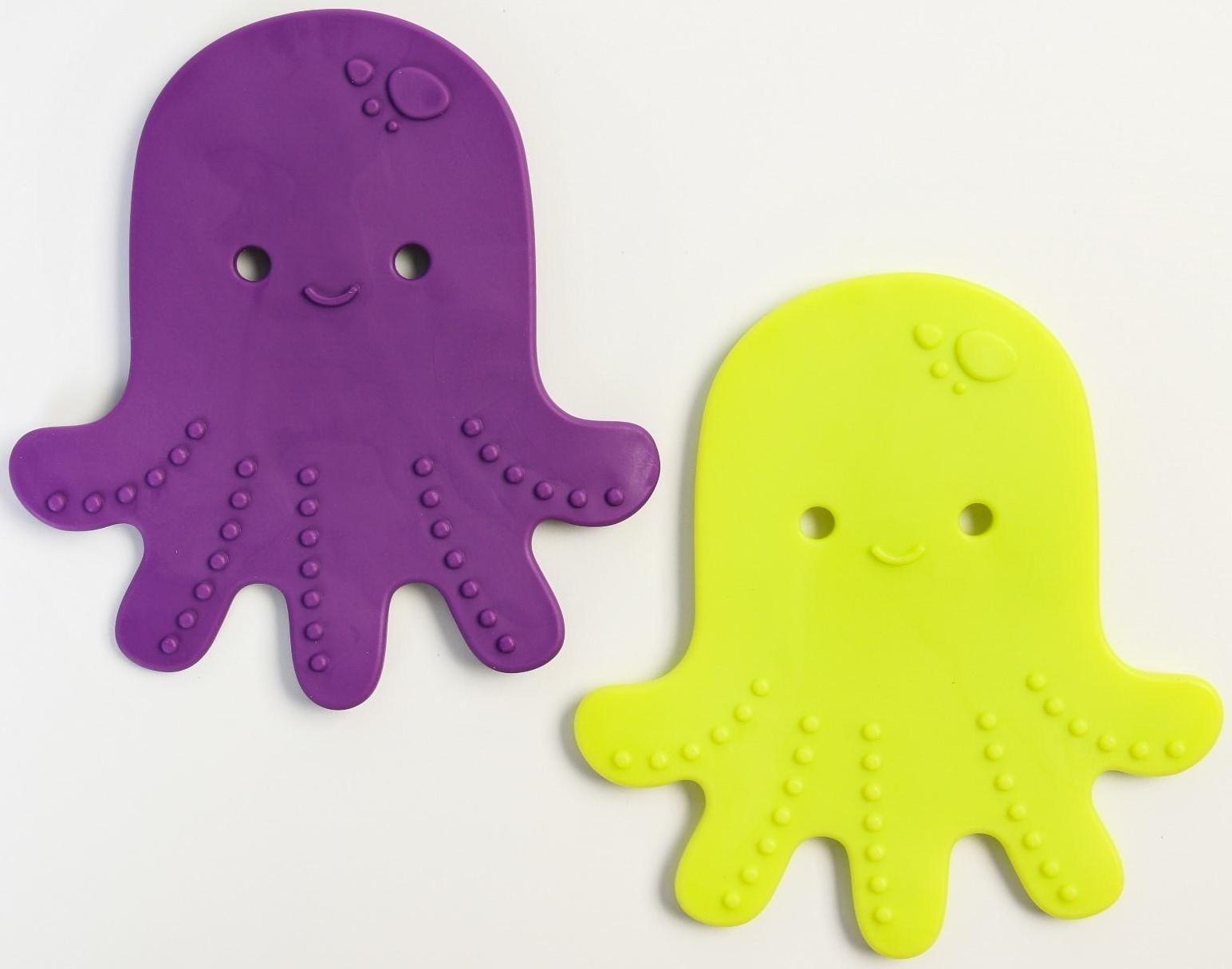 Набор антискользящих мини - ковриков для ванны 8 шт., цвет МИКС