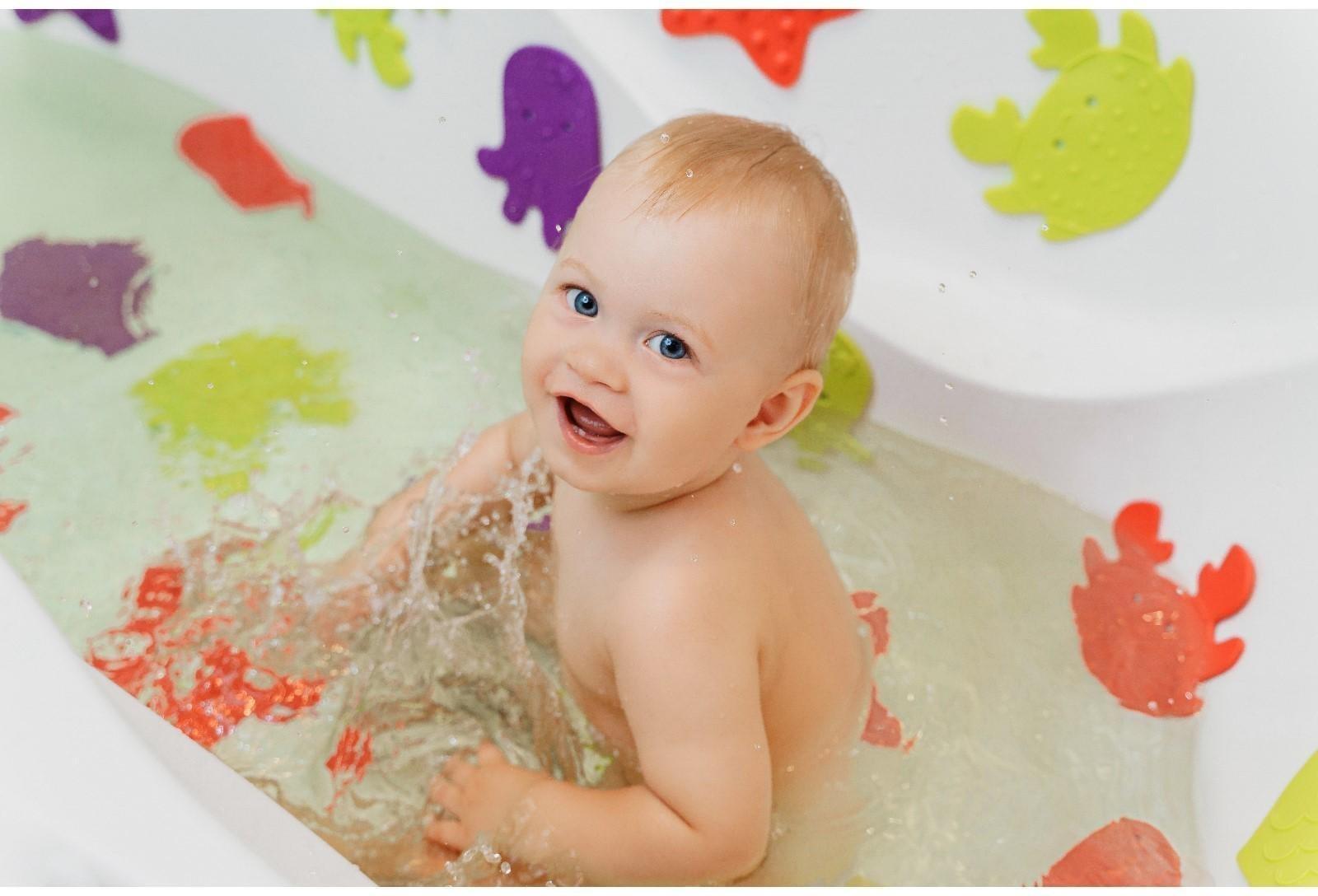 Набор антискользящих мини - ковриков для ванны 8 шт., цвет МИКС