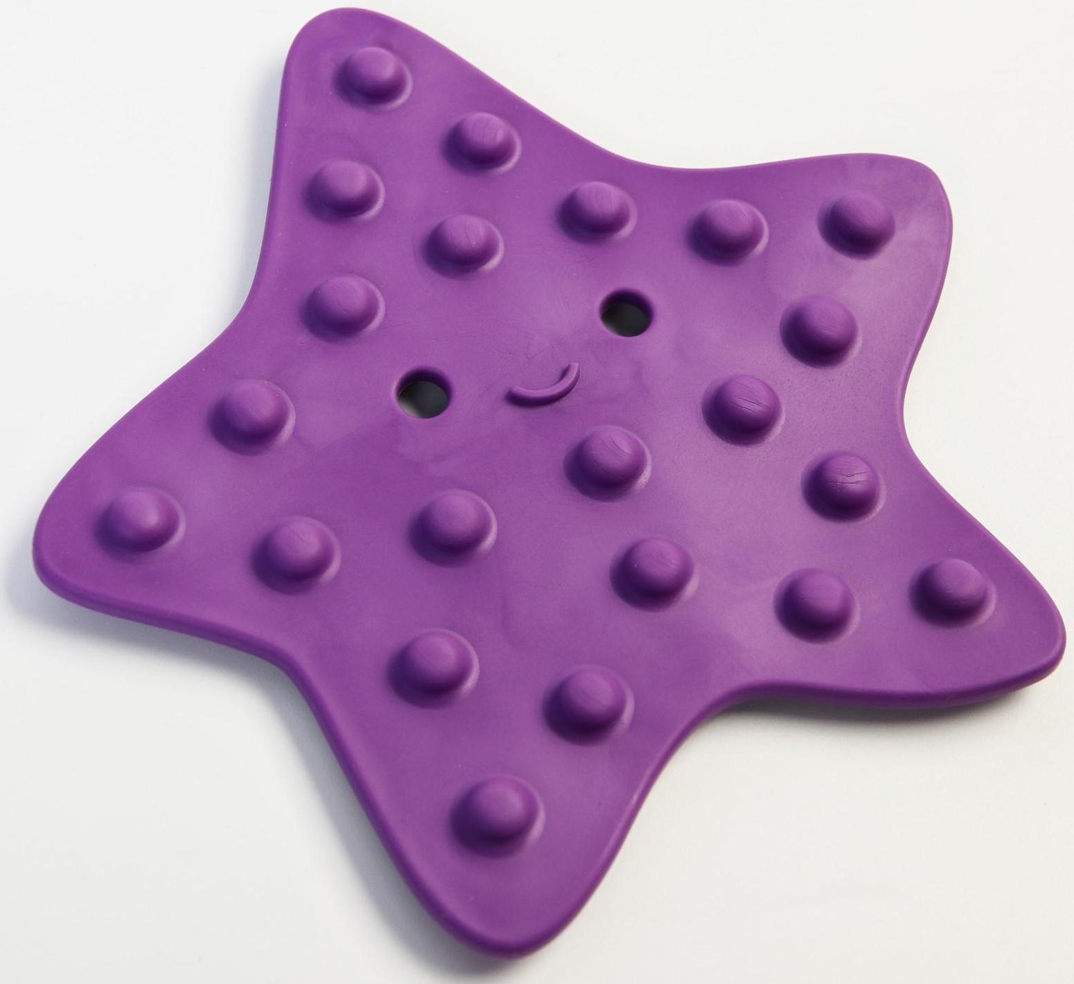 Набор антискользящих мини - ковриков для ванны 8 шт., цвет МИКС