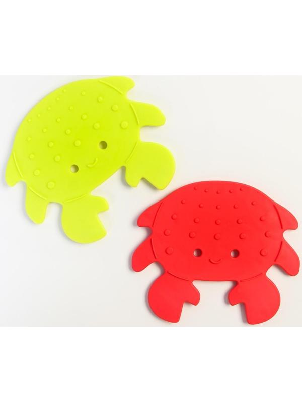 Набор антискользящих мини - ковриков для ванны 8 шт., цвет МИКС