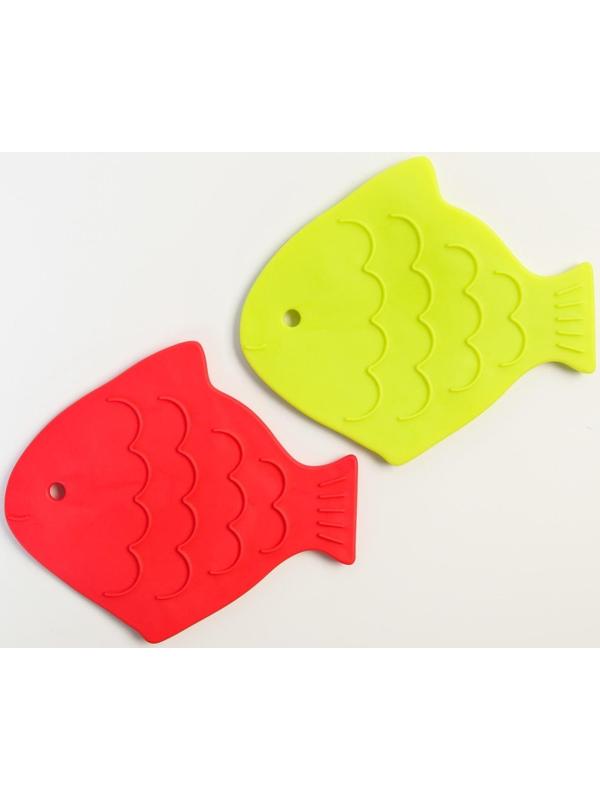 Набор антискользящих мини - ковриков для ванны 8 шт., цвет МИКС