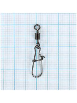 Карабин с вертлюгом YUGANA Swivel with Snap №7, 17 кг, 8 шт в упак.