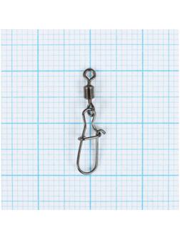 Карабин с вертлюгом YUGANA Swivel with Snap №10, 12 кг, 8 шт в упак.