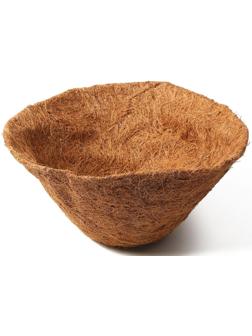 Вкладыш в кашпо, d = 35 см, кокос, «Усечённый Конус»