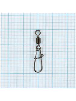 Карабин с вертлюгом YUGANA Swivel with Snap №4, 26 кг, 7 шт в упак.