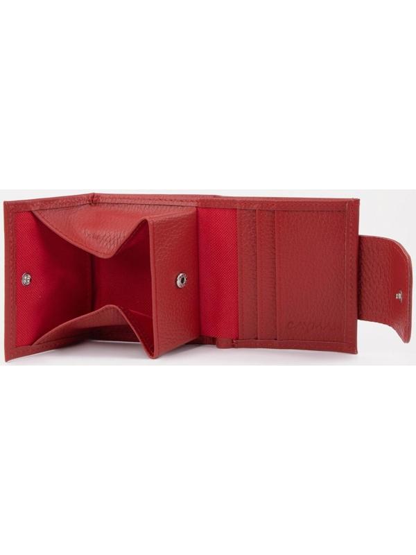 Кошелёк на кнопке, цвет красный