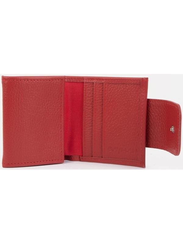 Кошелёк на кнопке, цвет красный