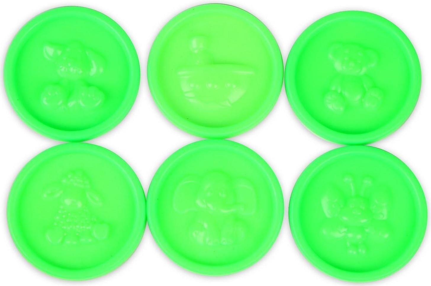 Тесто для лепки, 7 цветов 15 г в ведёрке