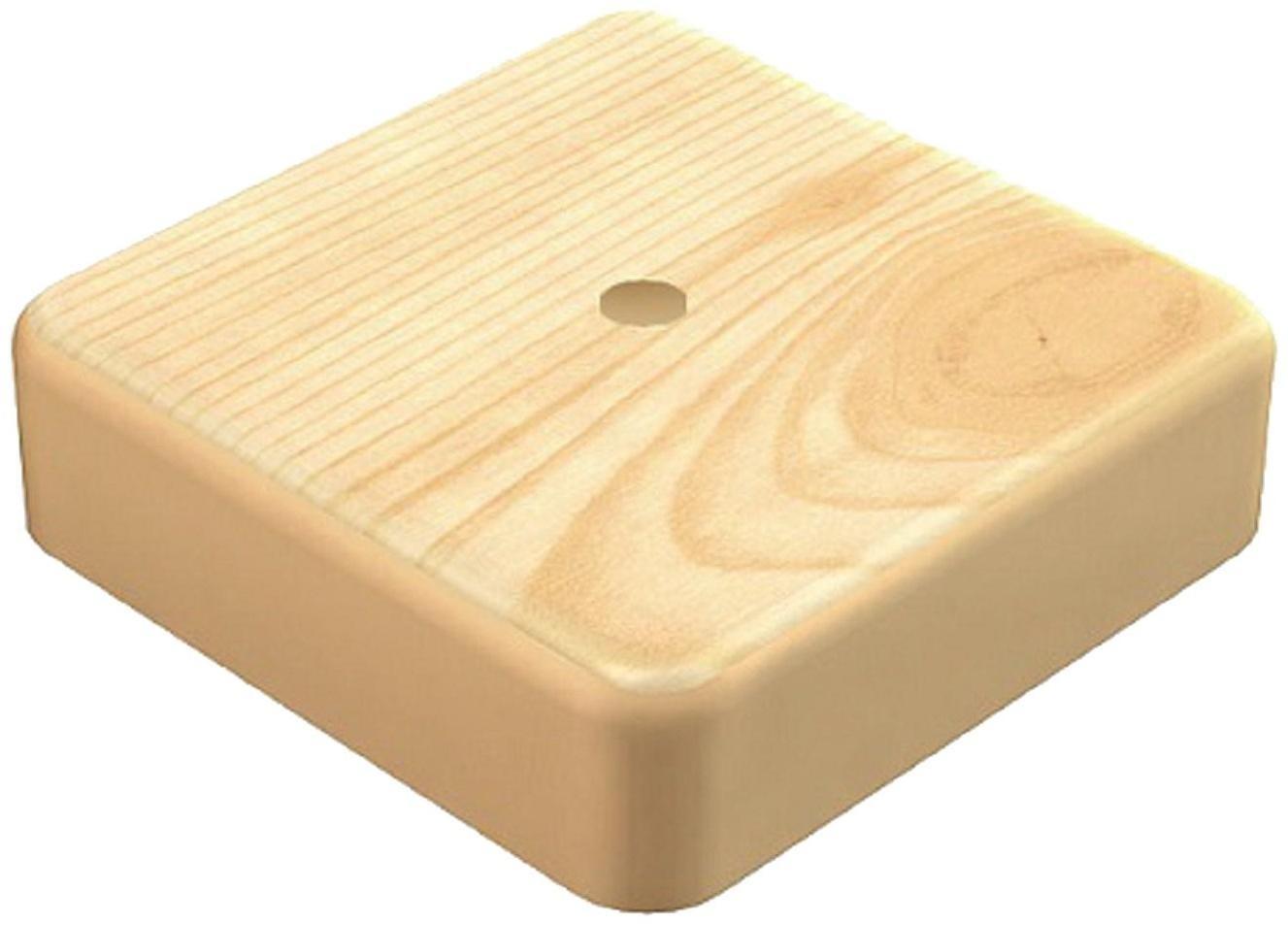 Коробка распределительная TUNDRA, 75х75х55 мм, IP42, открыт. установки, цвет сосна