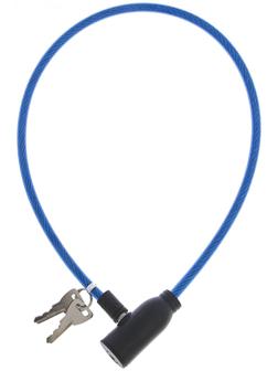 Замок навесной велосипедный, 600 мм, d=6 мм, английский ключ, микс