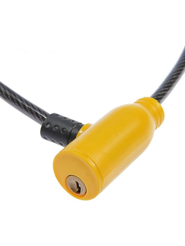 Замок навесной велосипедный, 600 мм, d=6 мм, английский ключ, микс