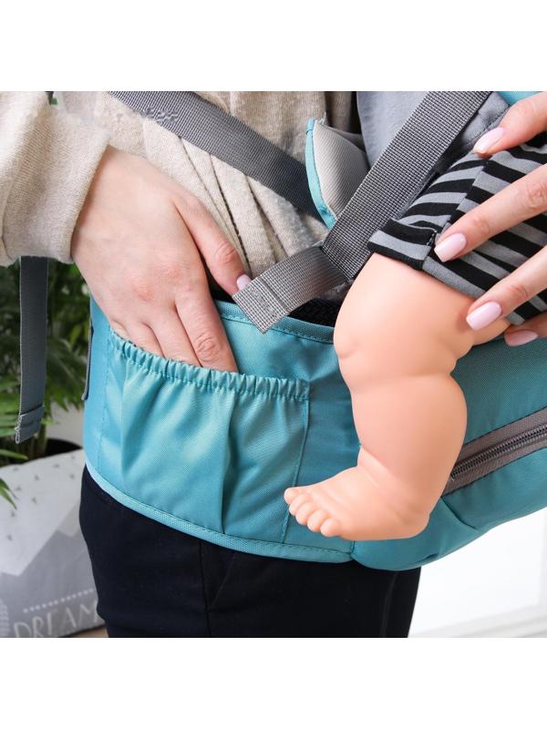 Рюкзак-кенгуру «Звезды», цвет голубой