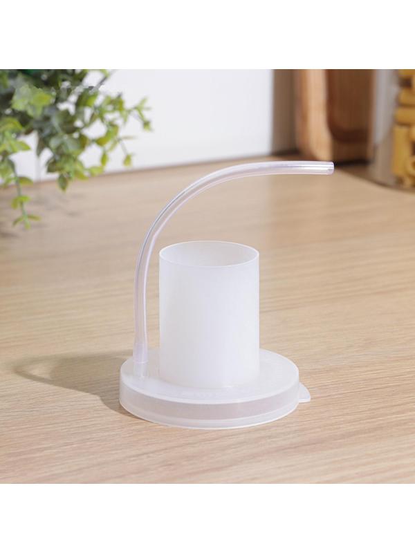 Крышка-гидрозатвор с трубкой для банки