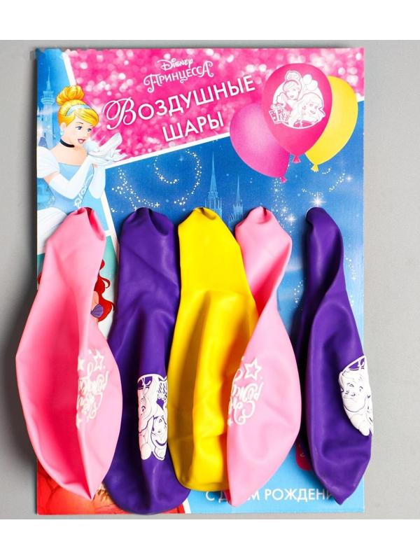 Воздушные шары «С Днем Рождения», Принцессы, 5 шт., 12