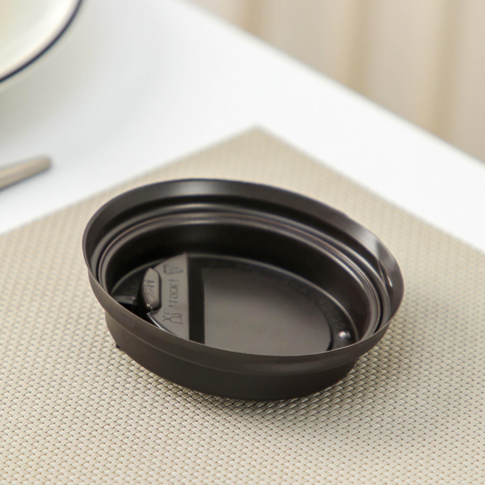 Крышка на стакан одноразовая с носиком, d=8 см, цвет тёмно-коричневый / 1000 шт.