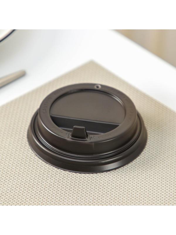 Крышка на стакан одноразовая с носиком, d=8 см, цвет тёмно-коричневый / 1000 шт.