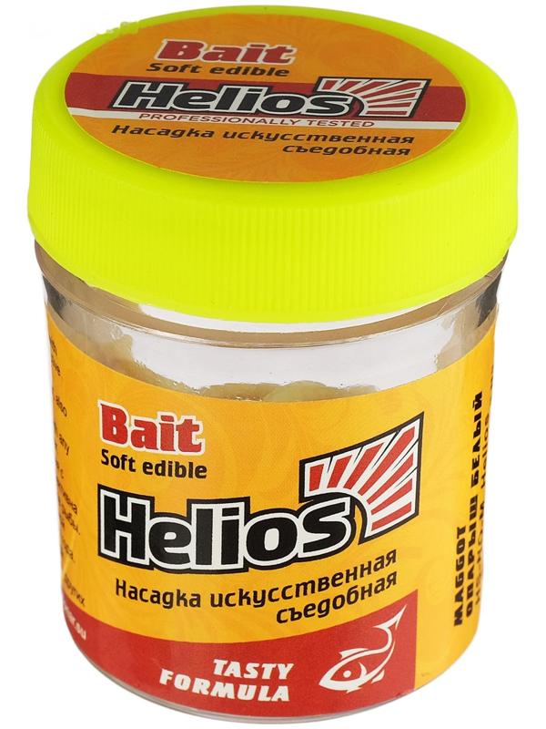 Насадка искусственная съедобная Helios «опарыш» (HS-NO-M), цвет белый