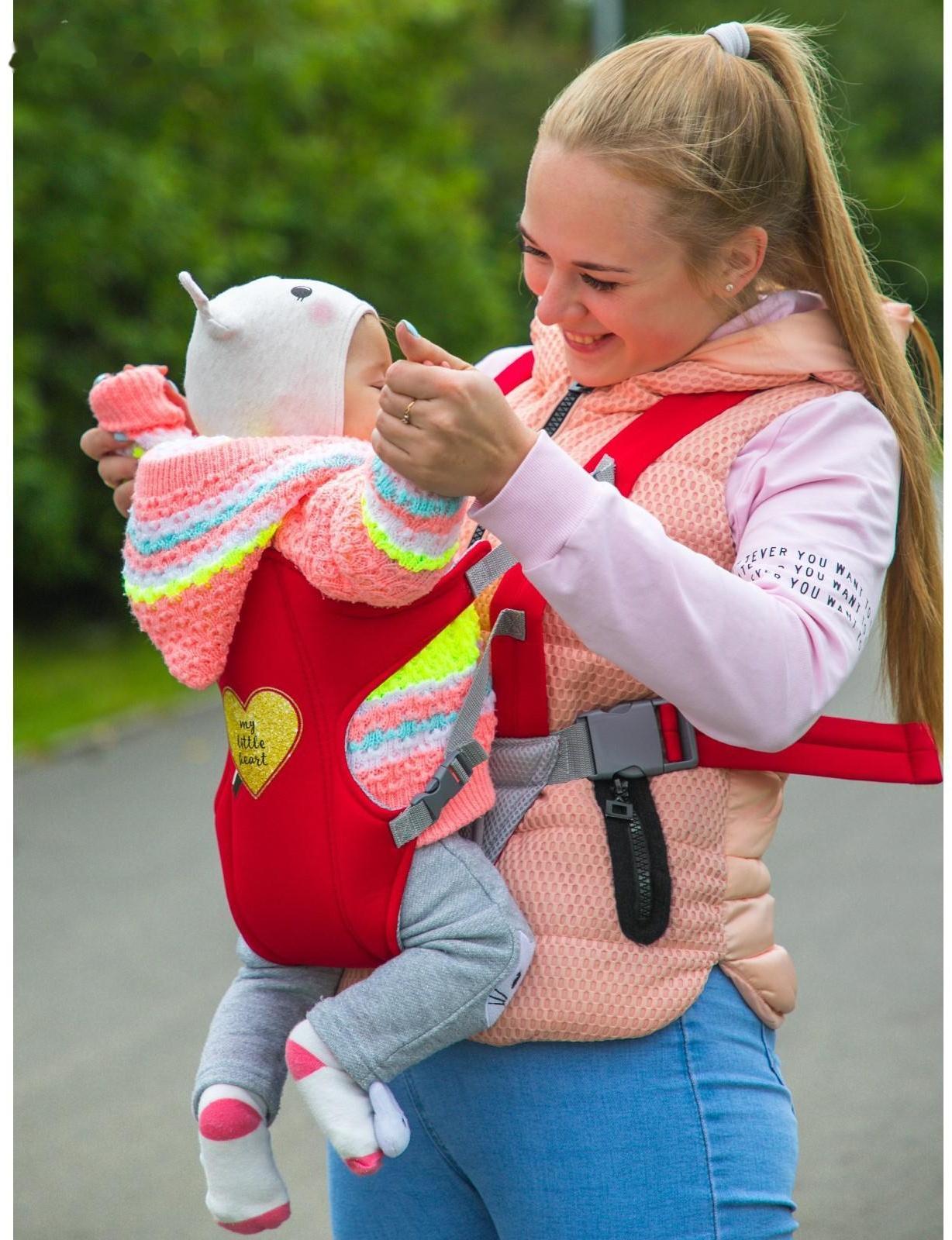 Рюкзак-кенгуру для малыша «Моё сердечко», от 3 до 10 кг