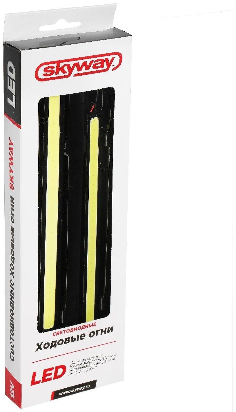 Дневные ходовые огни Skyway, 12 В, 1 COB диод, 175 х 3 х 15 мм, набор 2 шт, S01501033