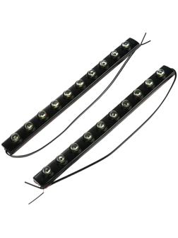 Дневные ходовые огни Skyway 12 В, 10 диодов,  210 х 18 х 4 мм, набор 2 шт, S08501014