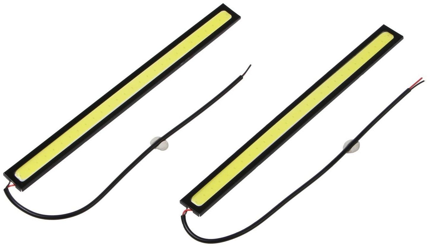 Дневные ходовые огни Skyway, 12 В, COB диоды, 145 х 15 мм, набор 2 шт, S01501032