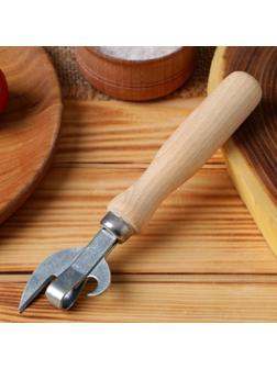 Нож консервный с деревянной ручкой