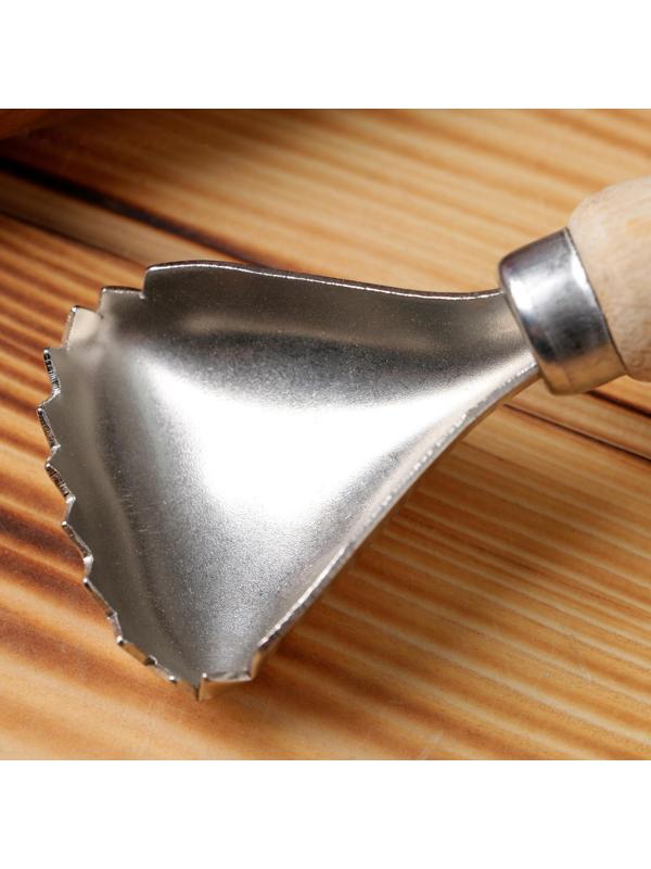 Рыбочистка с деревянной ручкой