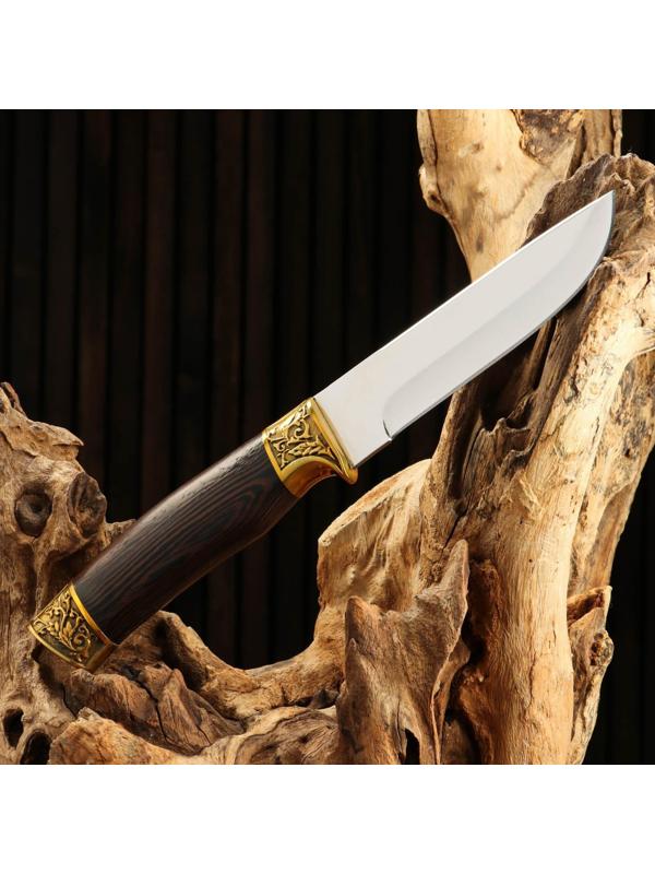 Нож охотничий Мастер К, рукоять дерево, клинок 11 см