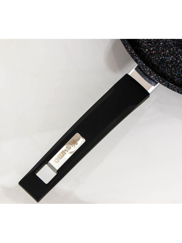 Сковорода «Гранит Star», d=22 см, стеклянная крышка, антипригарное покрытие, цвет серый