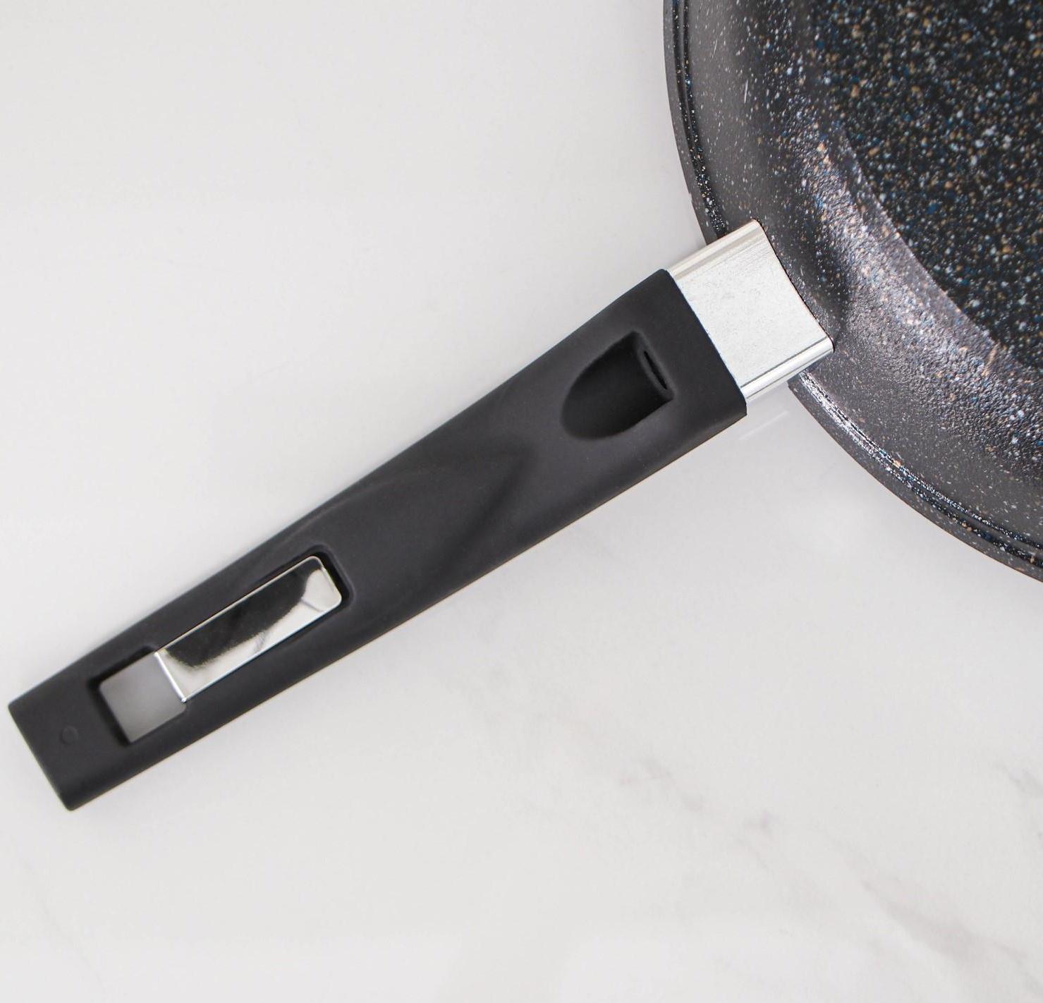 Сковорода «Гранит Star», d=26 см, пластиковая ручка, антипригарное покрытие, цвет чёрный