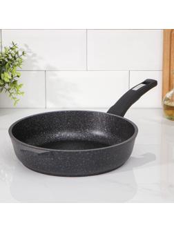 Сковорода «Гранит Star», d=26 см, пластиковая ручка, антипригарное покрытие, цвет чёрный