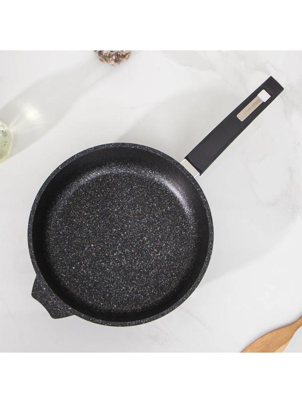 Сковорода «Гранит Star», d=26 см, пластиковая ручка, антипригарное покрытие, цвет чёрный