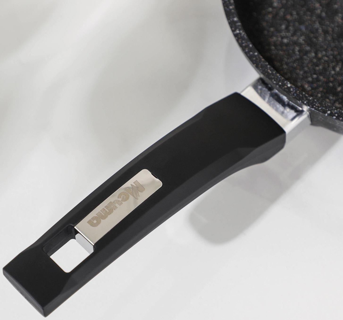 Сковорода «Гранит Star», d=18 см, пластиковая ручка, антипригарное покрытие, цвет чёрный