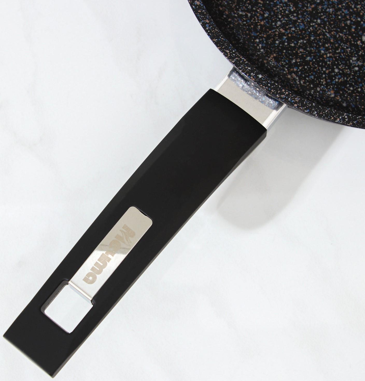 Сковорода «Гранит Star», d=20 см, пластиковая ручка, антипригарное покрытие, цвет чёрный