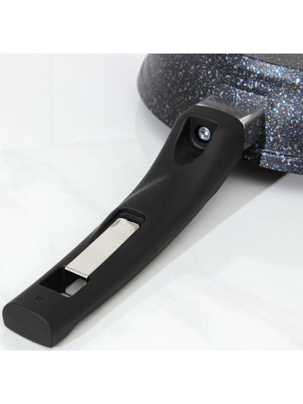 Сковорода «Гранит Star», d=20 см, пластиковая ручка, антипригарное покрытие, цвет чёрный