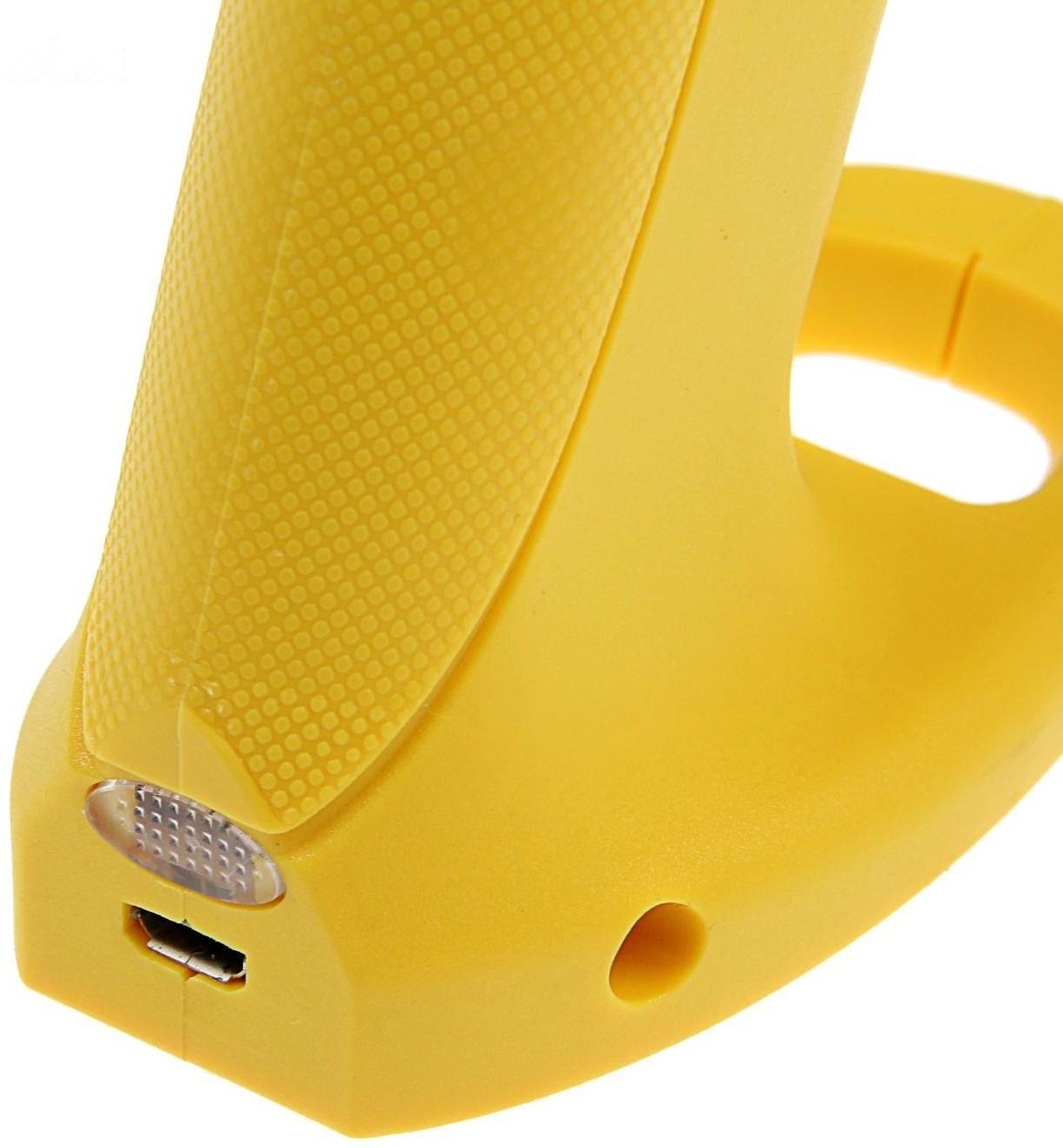 Клеевой пистолет ТУНДРА, 12 Вт, аккумулятор 2000 мА, microUSB, 7 мм