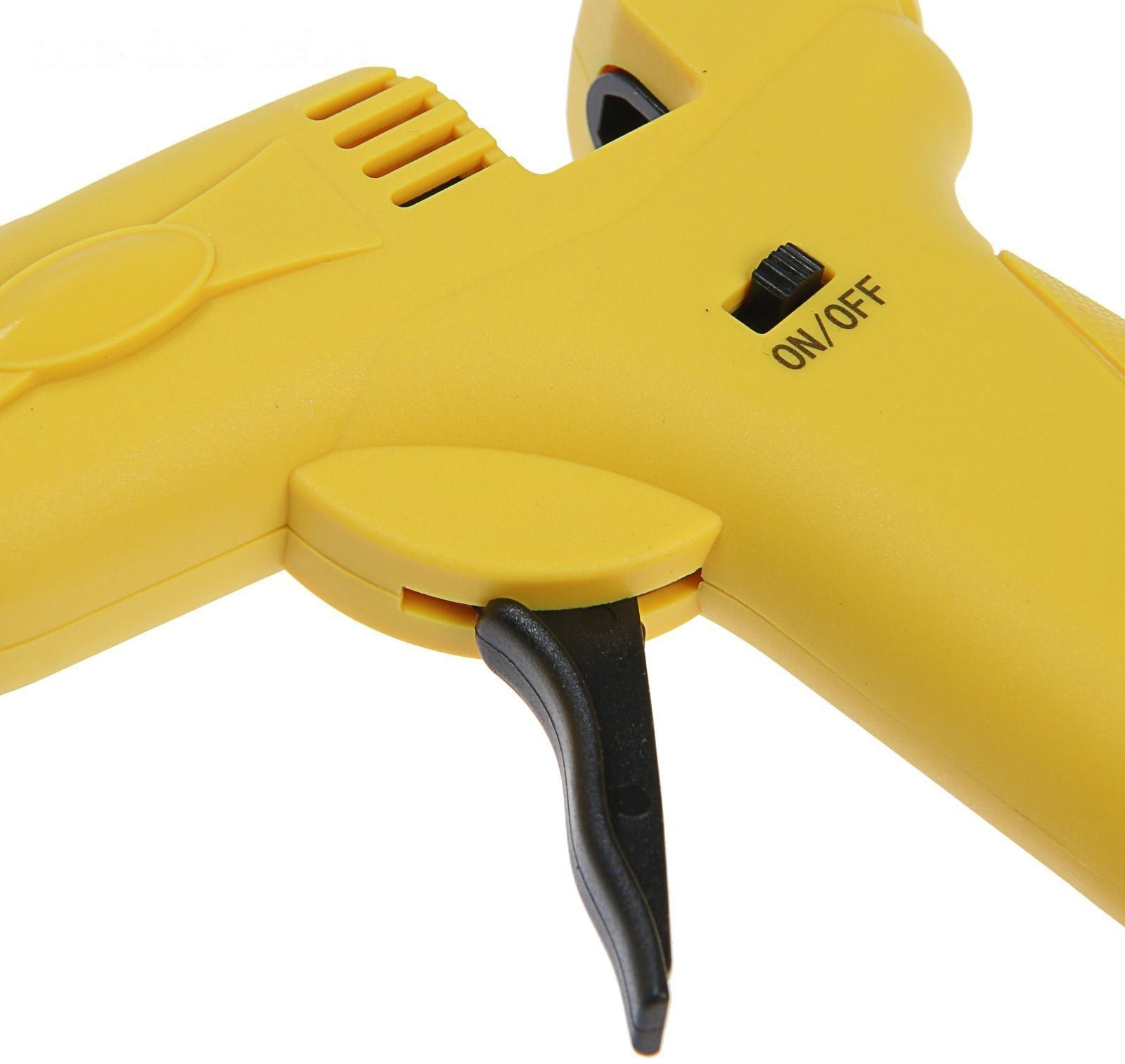 Клеевой пистолет ТУНДРА, 12 Вт, аккумулятор 2000 мА, microUSB, 7 мм